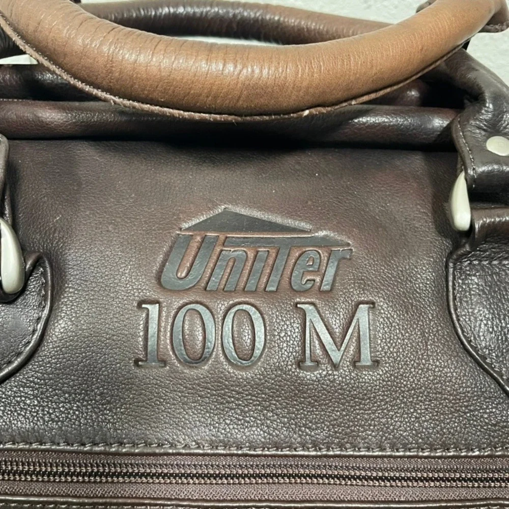 Canyon Outback Duffle Bag Mens Large Brown Leather Weekender Uniter 100M